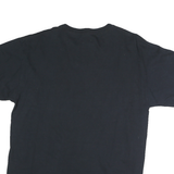 PORT & COMPANY Mens Black Football Graphic T-Shirt L Short Sleeve Crew Neck