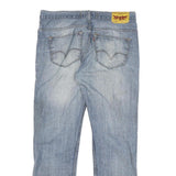 LEVI'S 504 Mens Jeans Blue Regular Straight Denim Light W34 L30 Classic Zip