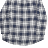 CHAPS Mens Blue & White Check Shirt L Button-Down Collar Long Sleeve Casual