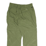 MAMMUT Mens Cotton Olive Relaxed Straight Trousers W34 L28 Casual Outdoor Zip