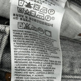 Levis Denim Shorts - 36W 10L Grey Cotton