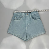 Silver Tab Levis Denim Shorts - 27W UK 10 Light Wash Denim