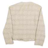 PENDLETON Womens Beige Wool Button Jacket M Woven Classic Design