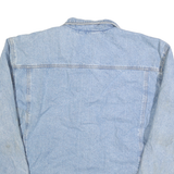 TEXX Mens Blue Denim Button Jacket L Cotton Classic Casual Light Wash