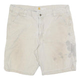 CARHARTT Mens Shorts Beige Casual Relaxed Fit XL W38 Workwear Pocketed