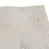 CARHARTT Mens Shorts Beige Casual Relaxed Fit XL W38 Workwear Pocketed