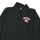 CHAMPION Mens Black Stevens Half Zip M Sweatshirt Cotton Blend Pullover