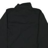 CHAMPION Mens Black Stevens Half Zip M Sweatshirt Cotton Blend Pullover