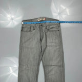Levis Slim Jeans - 31W 30L Gray Cotton