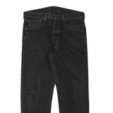 LEVI'S 501 Mens Jeans Black Regular Straight Denim Raw W31 L26 Classic Button