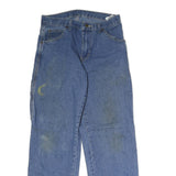 DICKIES Mens Blue Regular Fit Straight Leg Denim Jeans W28 L29 Workwear