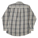 FIELD MASTER Mens Blue Beige Check Shirt M Cotton Blend Classic Casual