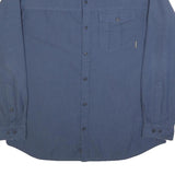COLUMBIA Mens Blue Cotton Shirt XL Long Sleeve Casual Workwear