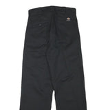 DICKIES Womens Black Regular Straight Cotton Blend Trousers W26 L27 Workwear Zip