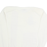 COLLLECTIONS Womens White & Red Nautical Patterned Wool Jumper Crew Neck Basic