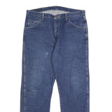 WRANGLER Mens Blue Regular Fit Straight Leg Denim Jeans W36 L31 Classic Zip