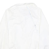 ASICS Womens White Jacket M Polyester Plain Zip Athletic Sportswear Activewear