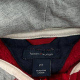 Age 2 Tommy Hilfiger Graphic Hoodie - 3XS Red Cotton