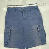 Tommy Hilfiger Cargo Shorts - 32W 10L Blue Cotton