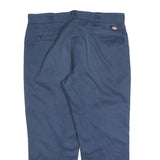 DICKIES Mens Relaxed Navy Blue Cotton Blend Trousers W40 L30 Workwear Zip