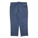 DICKIES Mens Relaxed Navy Blue Cotton Blend Trousers W40 L30 Workwear Zip