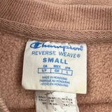 Reverse Weave Champion Sweatshirt - Small Brown Cotton Blend