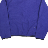 ST JOHNS BAY Womens Blue Pullover Fleece Jumper 1/4 Zip L Winter Casual