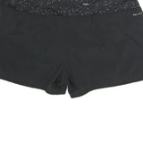 NIKE Womens Black Sports Shorts XL W36 Athletic Casual Polyester Dri-Fit