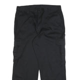 DICKIES Mens Cotton Blend Black Relaxed Cargo Trousers W40 L31 Workwear