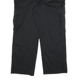 DICKIES Mens Cotton Blend Black Relaxed Cargo Trousers W40 L31 Workwear
