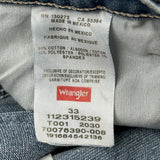 Wrangler Denim Shorts - 33W 9L Blue Cotton