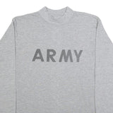 UNICOR Mens Grey Graphic Print Long Sleeve Crew Neck T-Shirt L Cotton Blend