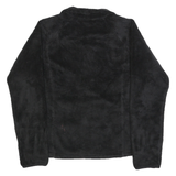 THE NORTH FACE Womens Black Fleece Jacket M Zip Soft Outerwear