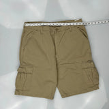 Wrangler Cargo Shorts - 36W 10L Khaki Cotton