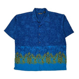 No Boundaries Hawaiian Shirt - XL Blue Polyester