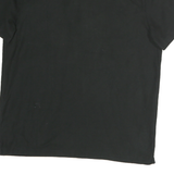 CALVIN KLEIN Mens Black Short Sleeve Plain Polo Shirt L Classic Cotton