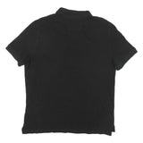 NAUTICA Mens Black Short Sleeve Polo Shirt XL Cotton Blend Classic Fit