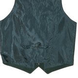 Mens Green Suede Button Jacket M Regular Fit Waistcoat Plain Soft Comfortable