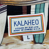 Kalaheo Graphic Hawaiian Shirt - Large Multicoloured Cotton