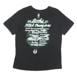 NIKE Mens Black Bucks NBA Champions Graphic T-Shirt M Crew Neck Short Sleeve