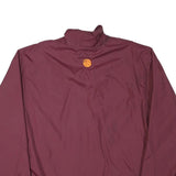 ADIDAS Mens Maroon & White Avon Lake Basketball Track Jacket L Polyester Blend