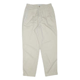 CABIN CREEK Mens Cotton Blend Beige Relaxed Straight Trousers W28 L29 Casual