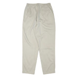 CABIN CREEK Mens Cotton Blend Beige Relaxed Straight Trousers W28 L29 Casual