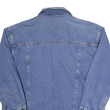 FORENZA Womens Blue Cotton Denim Jacket 2XL Classic Button Closure Relaxed Fit