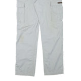 TEDDYS Mens Regular Cotton Blend Light Grey Work Cargo Trousers W33 L32