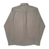 Polo By Ralph Lauren Slim Fit Shirt - Large Grey Cotton