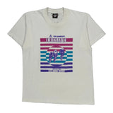 Single Stitch Ironman Minnesota 1990 Screen Stars Graphic T-Shirt - Large White Cotton Blend