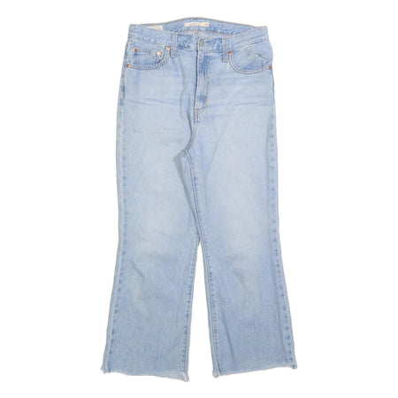 LEVI'S BIG E Womens Jeans Blue Relaxed Flared Denim Light W31 L27 Vintage Style