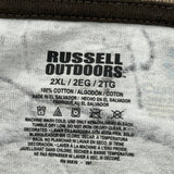 Creekside Food Plots Russell Outdoors T-Shirt - 2XL Camo Cotton