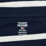 Tommy Hilfiger Striped Long Sleeve T-Shirt - 2XL Navy Cotton